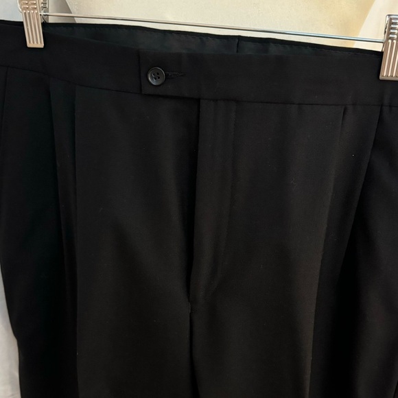 Three Piece Mens Tuxedo with Black Blazer and Trousers - Picture 16 of 17